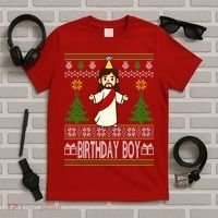 Jesus Birthday Boy Ugly Christmas T-Shirt thumb 5