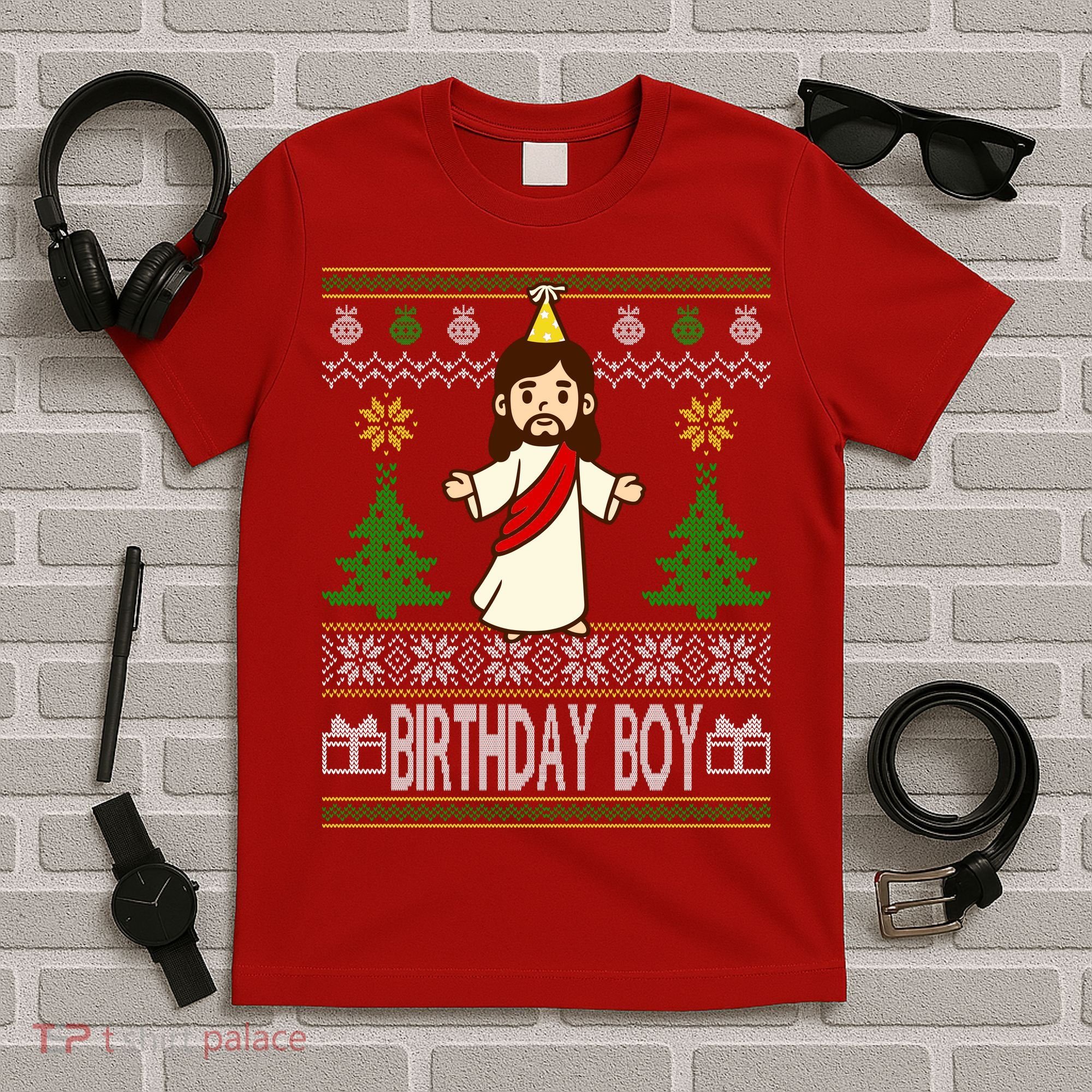 Jesus Birthday Boy Ugly Christmas T-Shirt