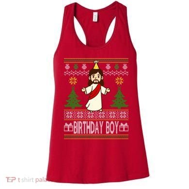 Jesus Birthday Boy Ugly Christmas Women's Tank Top