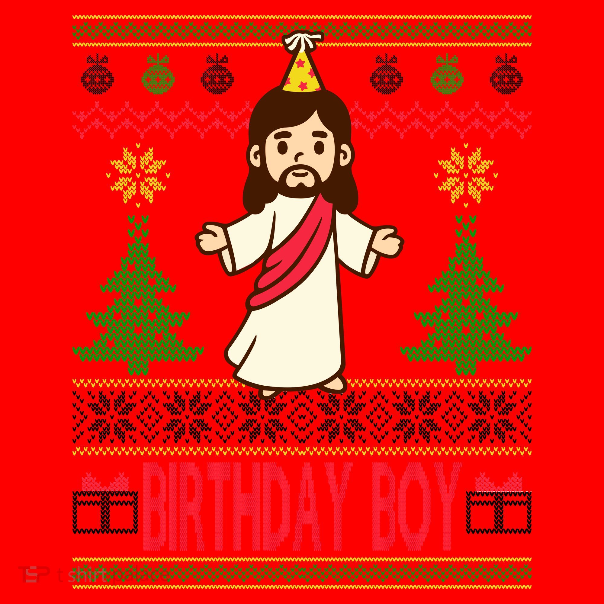 Jesus Birthday Boy Ugly Christmas Santa Hat