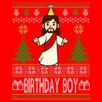 Jesus Birthday Boy Ugly Christmas Hat thumb 2