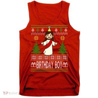Jesus Birthday Boy Ugly Christmas Tank Top