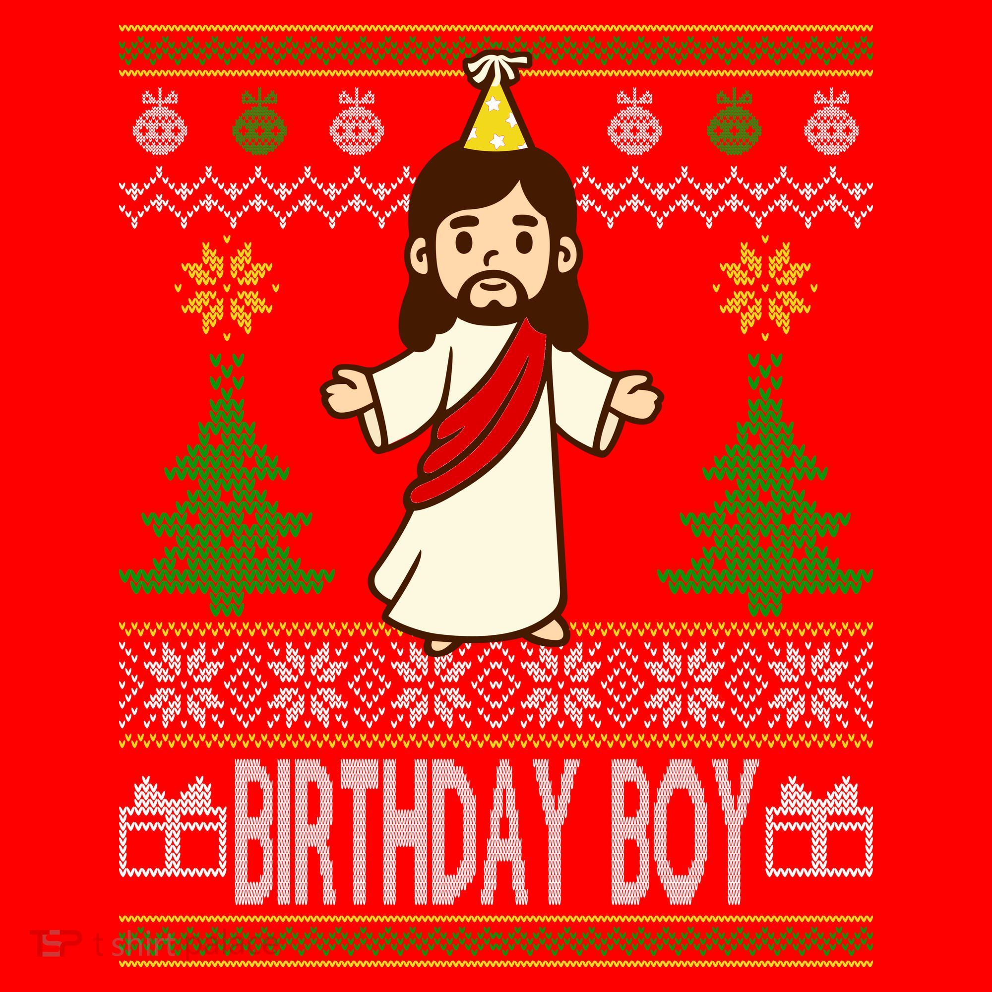 Jesus Birthday Boy Ugly Christmas Tank Top