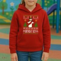 Jesus Birthday Boy Ugly Christmas Kids Hoodie thumb 3