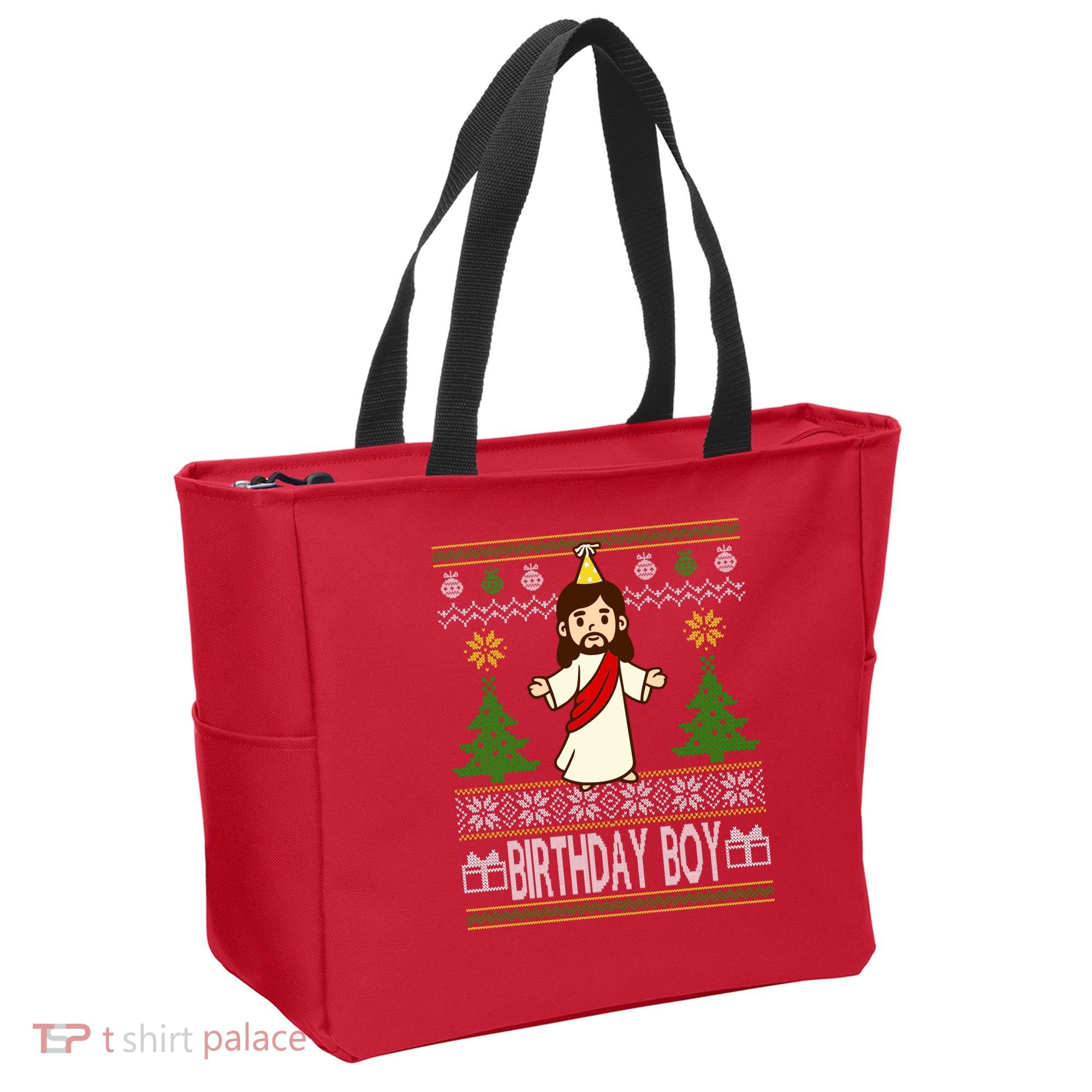 Jesus Birthday Boy Ugly Christmas Tote Bag