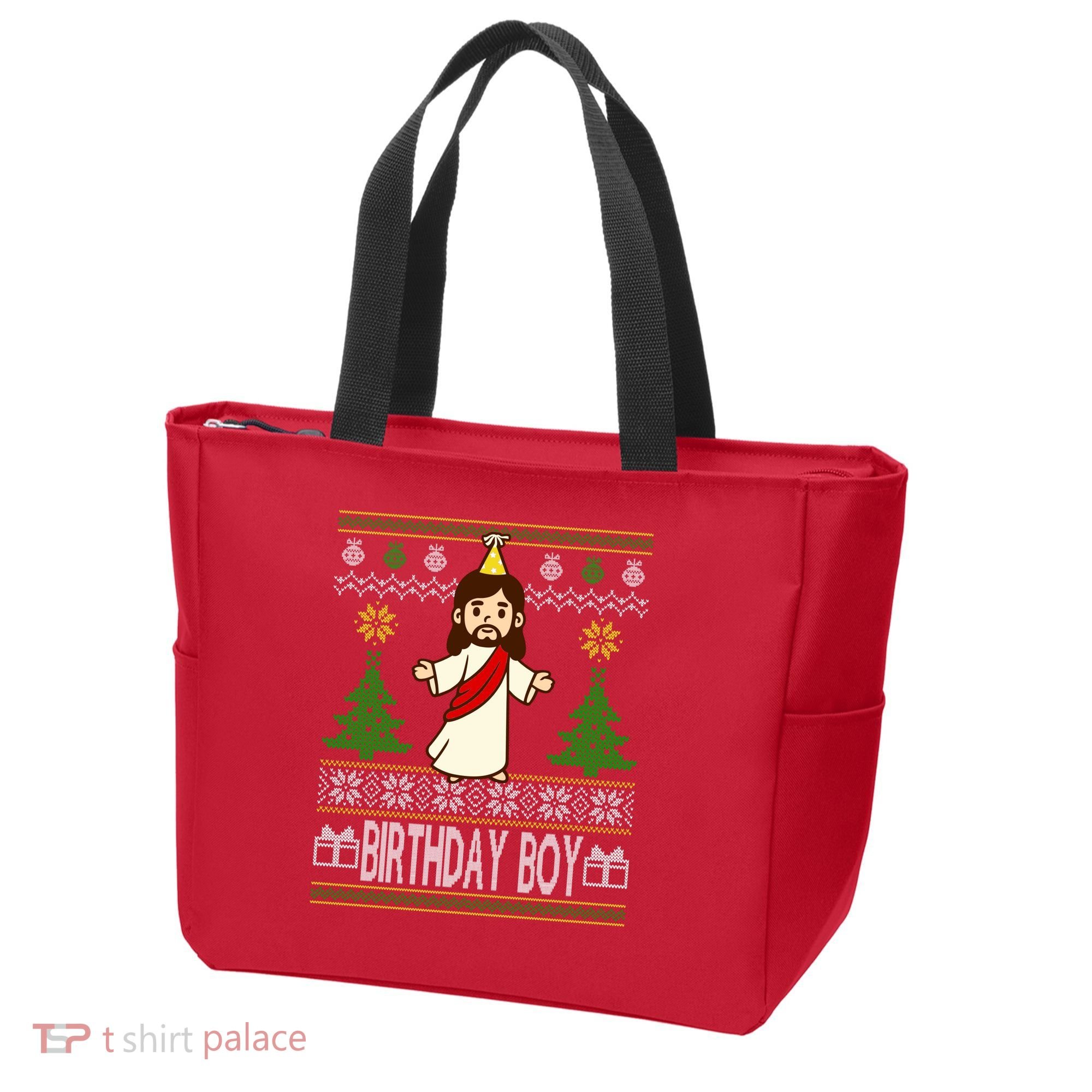 Jesus Birthday Boy Ugly Christmas Tote Bag