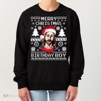 Jesus Birthday Ugly Christmas Sweater Women's Sweatshirt thumb 0
