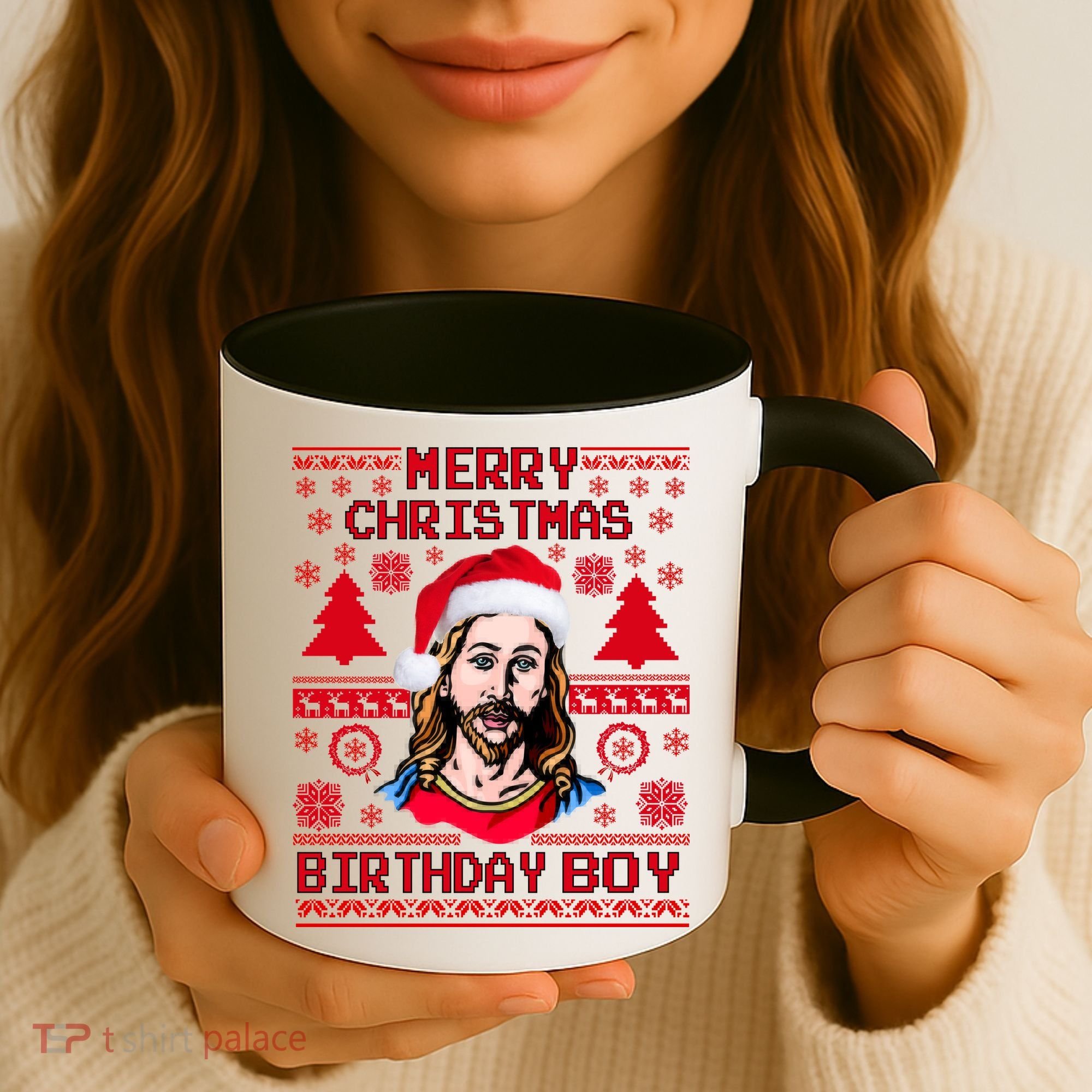 Jesus Birthday Ugly Christmas Sweater Coffee Mug