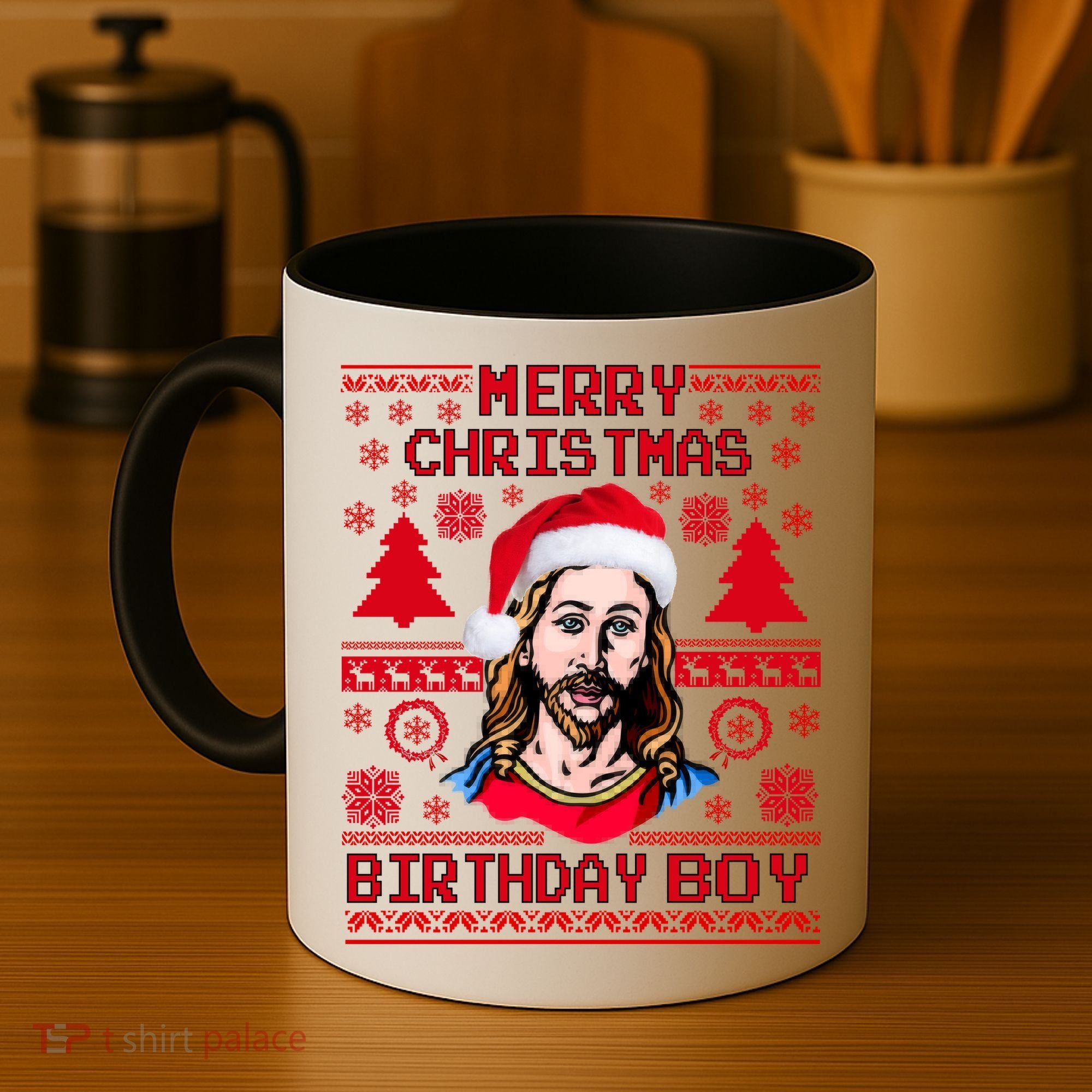 Jesus Birthday Ugly Christmas Sweater Coffee Mug