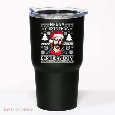 Jesus Birthday Ugly Christmas Sweater Tumbler