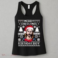 Jesus Birthday Ugly Christmas Sweater Women's Tank Top thumb 3