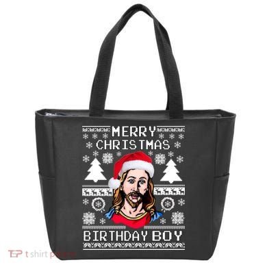 Jesus Birthday Ugly Christmas Sweater Tote Bag