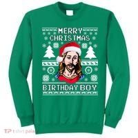Jesus Birthday Ugly Christmas Sweater Sweatshirt thumb 0