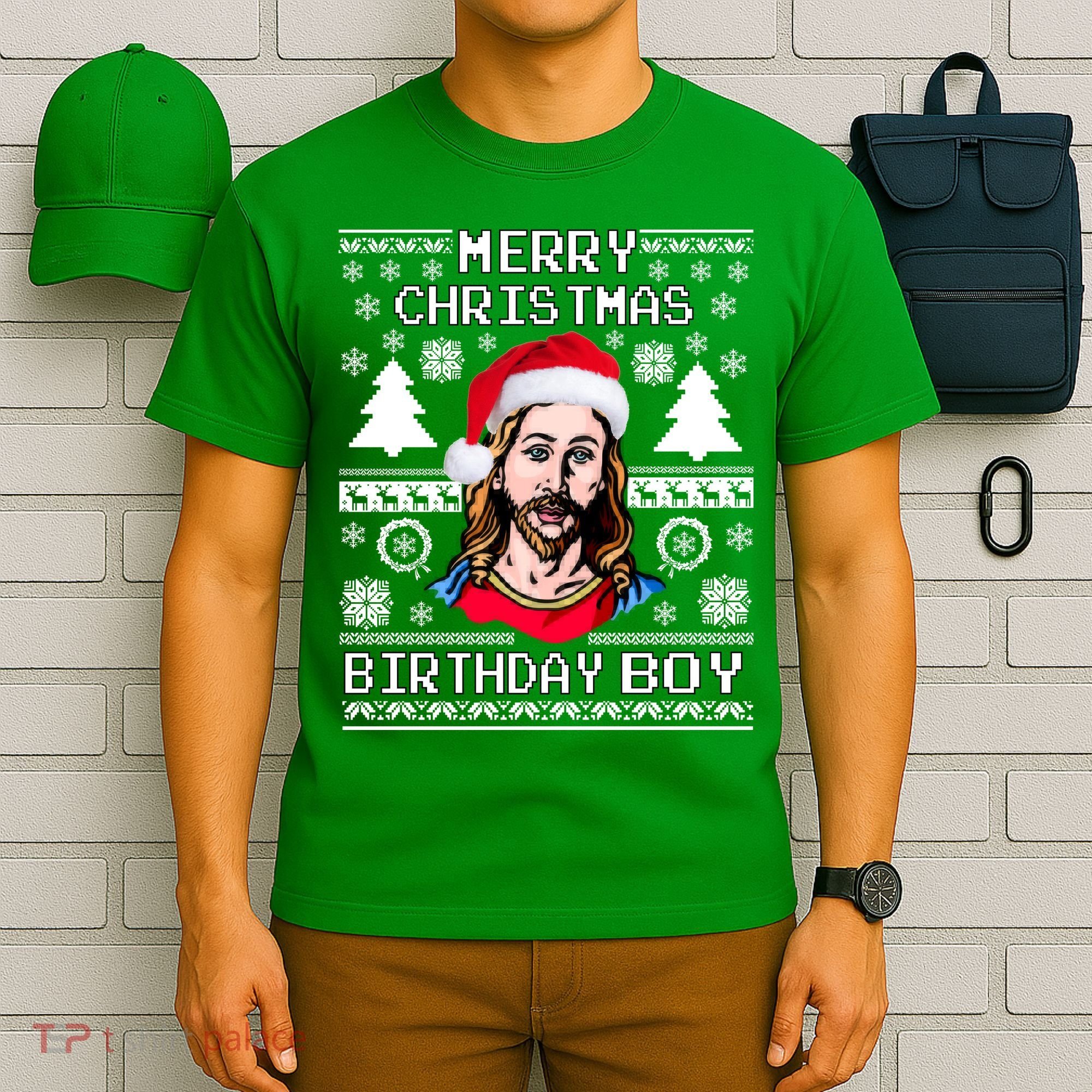 Jesus Birthday Ugly Christmas Sweater T-Shirt