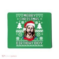 Jesus Birthday Ugly Christmas Sweater Mousepad thumb 0