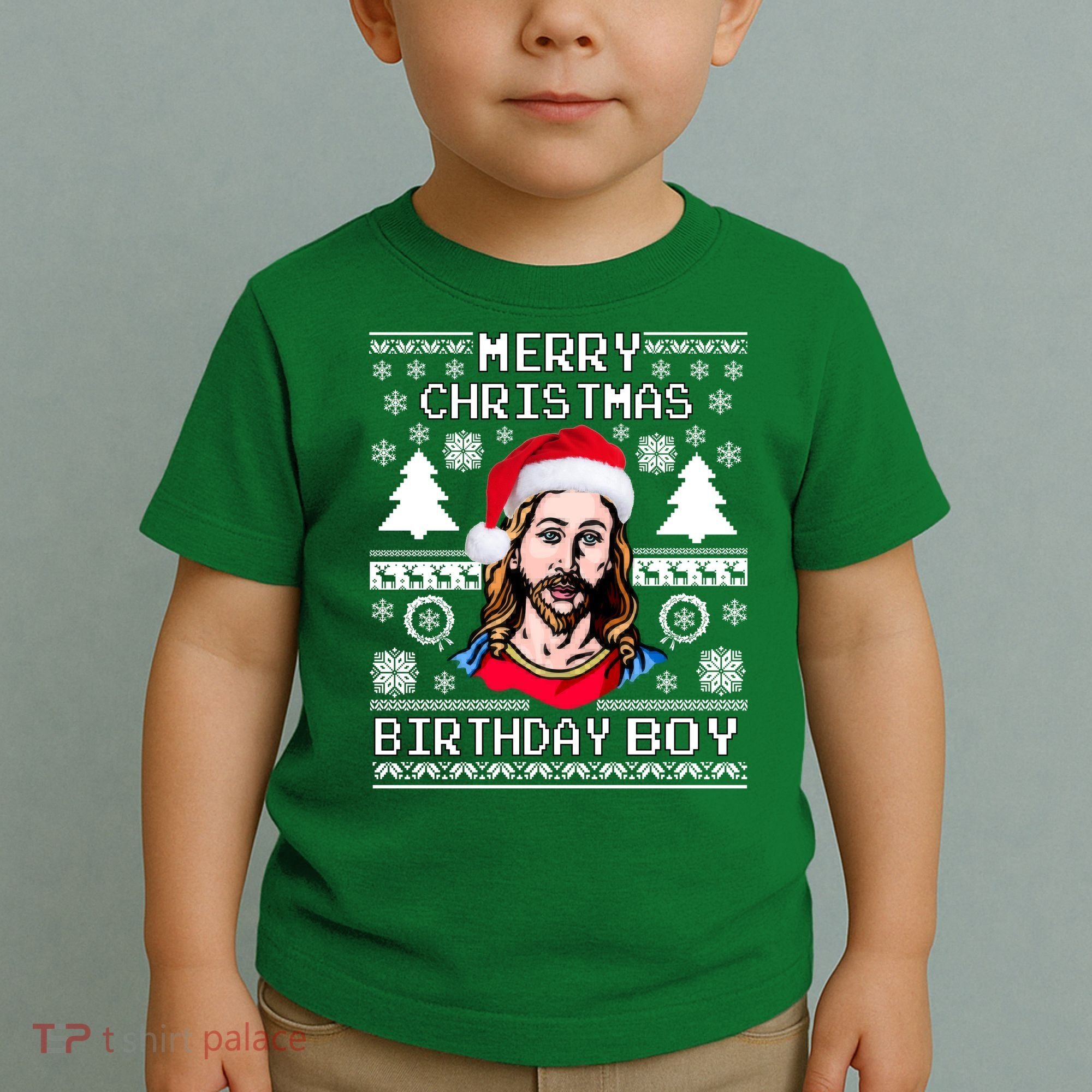 Jesus Birthday Ugly Christmas Sweater Toddler T-Shirt