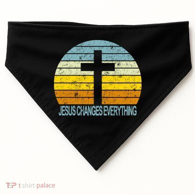 Jesus Changes Everything USA-Made Doggie Bandana