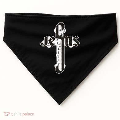 Jesus Christ Cross Faith USA-Made Doggie Bandana