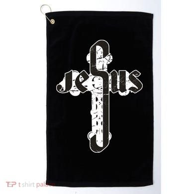 Jesus Christ Cross Faith Golf Towel
