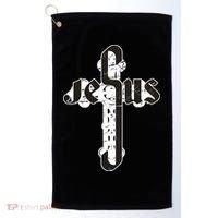Jesus Christ Cross Faith Golf Towel thumb 0