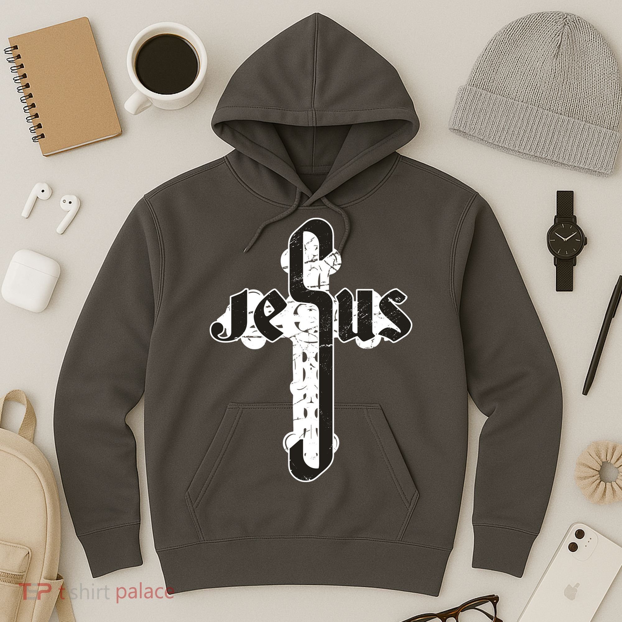 Jesus Christ Cross Faith Hoodie