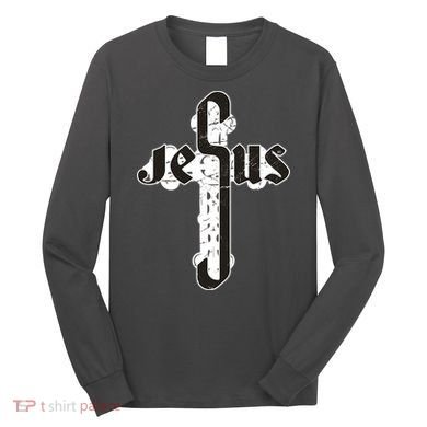 Jesus Christ Cross Faith Long Sleeve Shirt