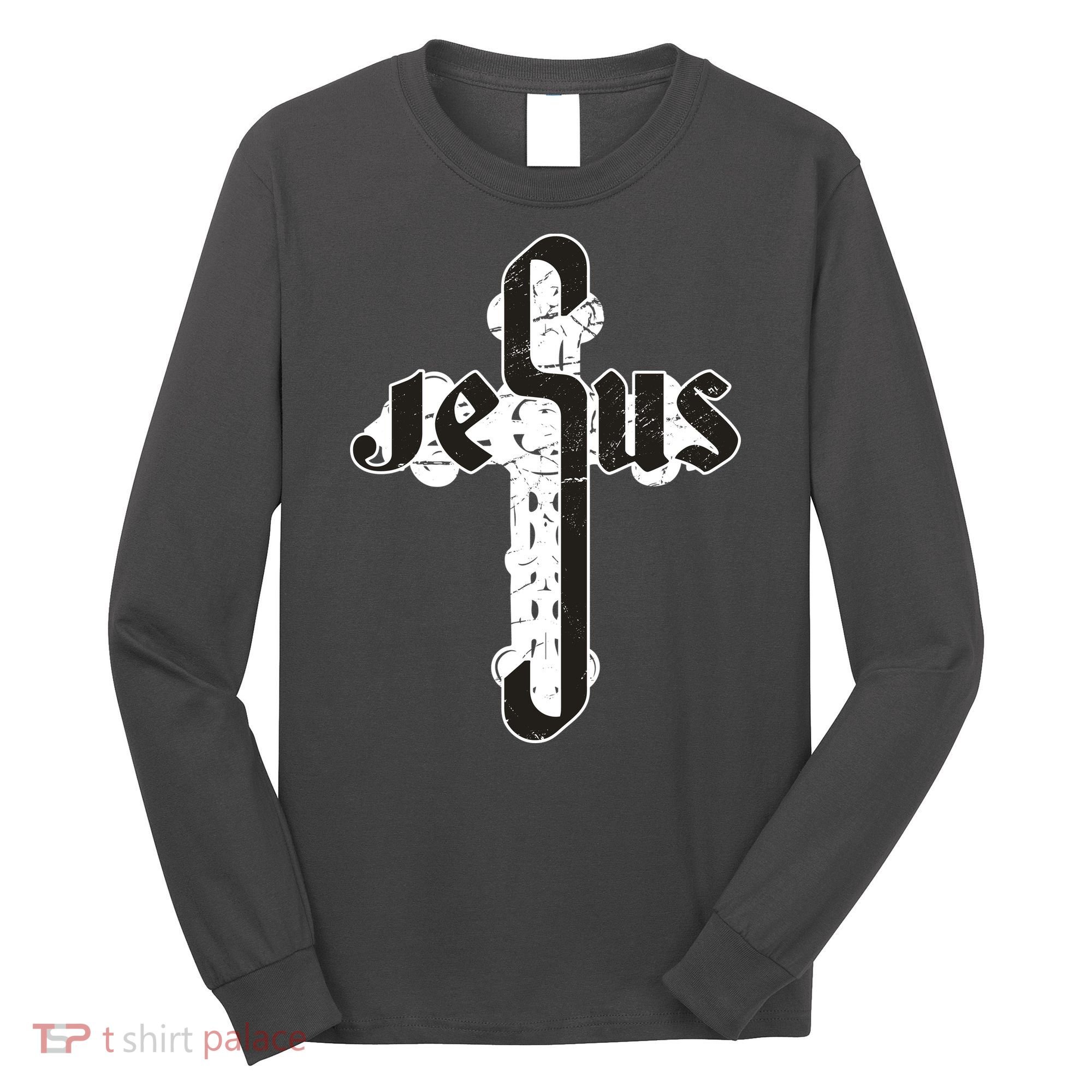 Jesus Christ Cross Faith Long Sleeve Shirt