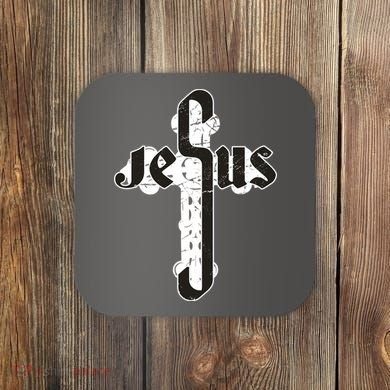 Jesus Christ Cross Faith Coaster