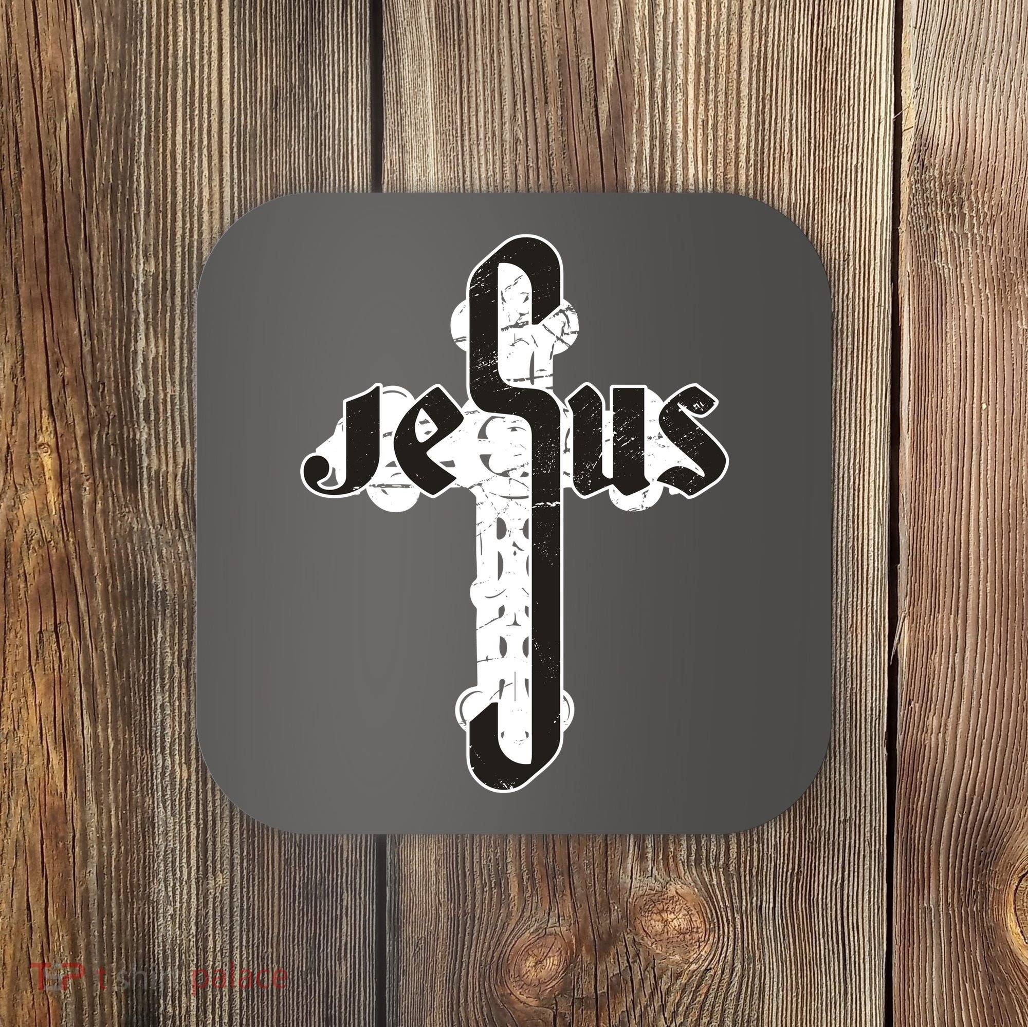 Jesus Christ Cross Faith Coaster
