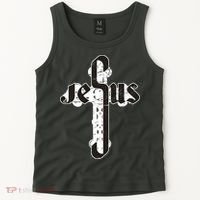 Jesus Christ Cross Faith Tank Top thumb 2
