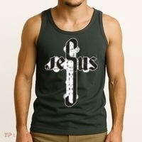 Jesus Christ Cross Faith Tank Top thumb 3
