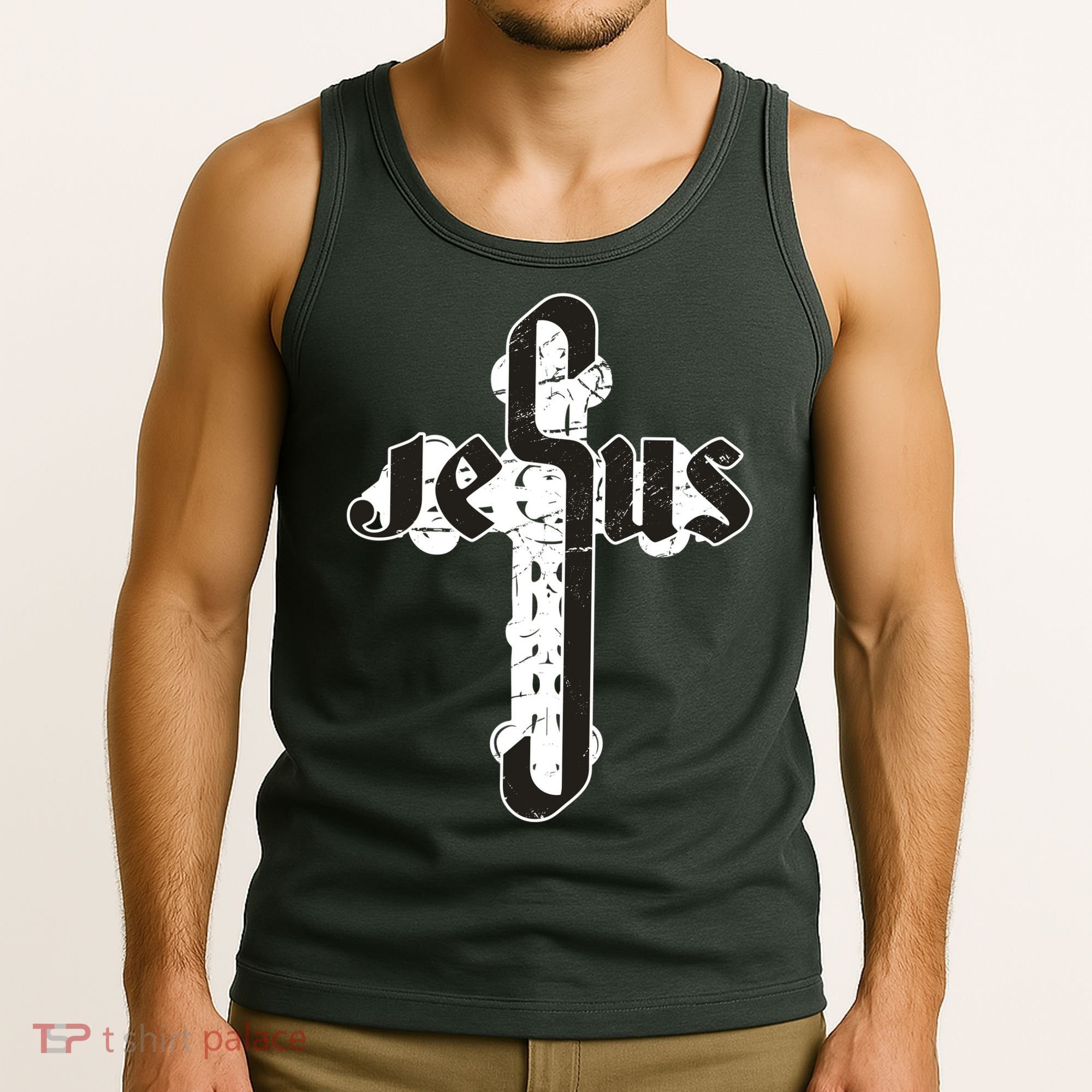 Jesus Christ Cross Faith Tank Top