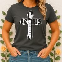 Jesus Christ Cross Faith Women's T-Shirt thumb 2