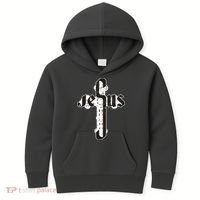 Jesus Christ Cross Faith Kids Hoodie thumb 0