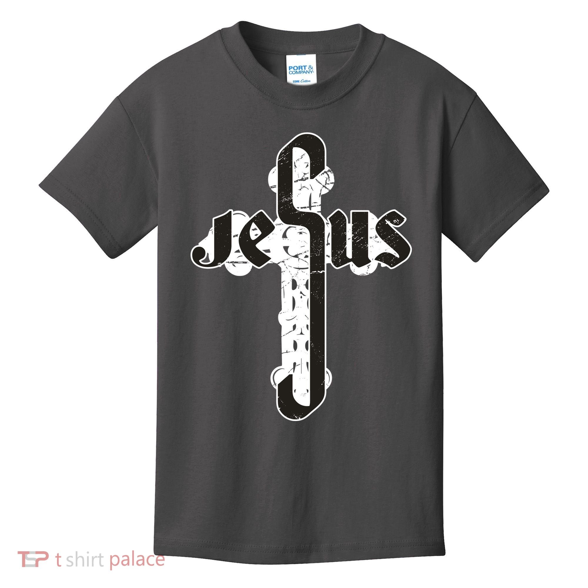 Jesus Christ Cross Faith Kids T-Shirt