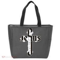 Jesus Christ Cross Faith Tote Bag thumb 0