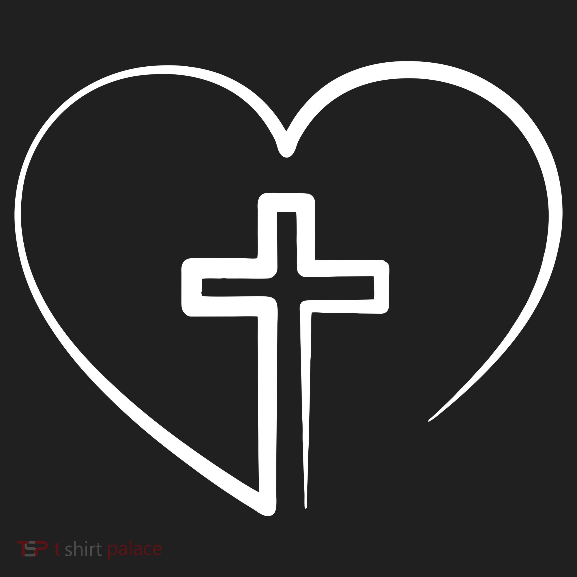 Jesus Christ Cross Heart Women's Sweatshirt