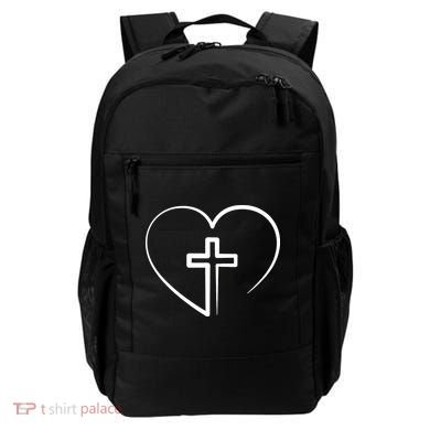 Jesus Christ Cross Heart Backpack