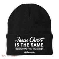Jesus Christ Is The Same Hebrews 13:8 Beanie thumb 0