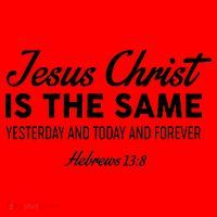 Jesus Christ Is The Same Hebrews 13:8 Santa Hat thumb 1