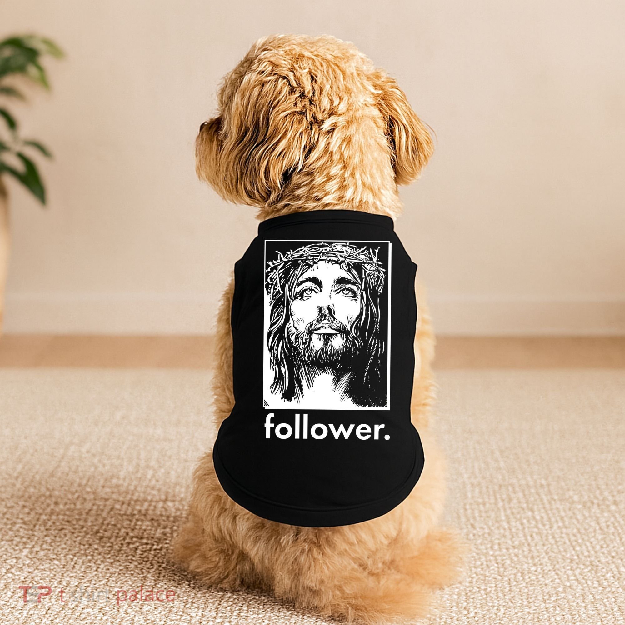 Jesus Christ Portrait Follower Doggie Tank