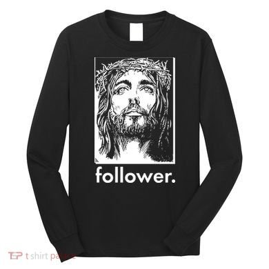 Jesus Christ Portrait Follower Long Sleeve Shirt