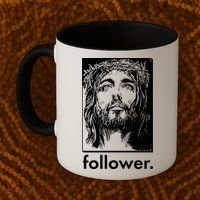 Jesus Christ Portrait Follower Coffee Mug thumb 2