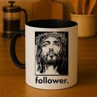 Jesus Christ Portrait Follower Coffee Mug thumb 4