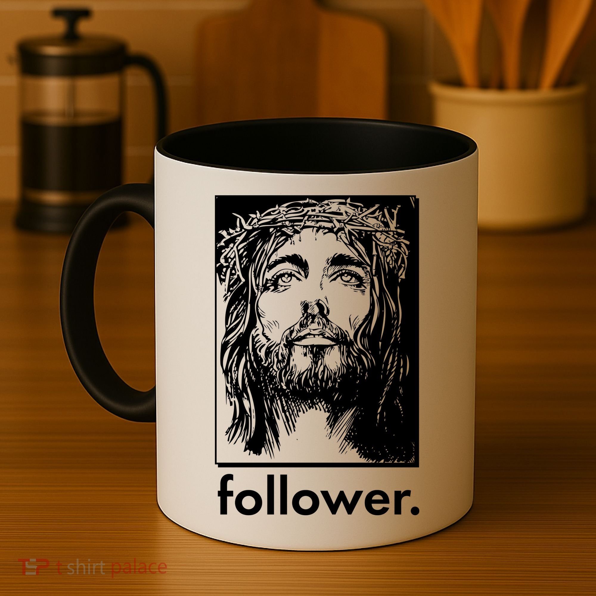 Jesus Christ Portrait Follower Coffee Mug