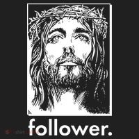 Jesus Christ Portrait Follower Beanie thumb 2