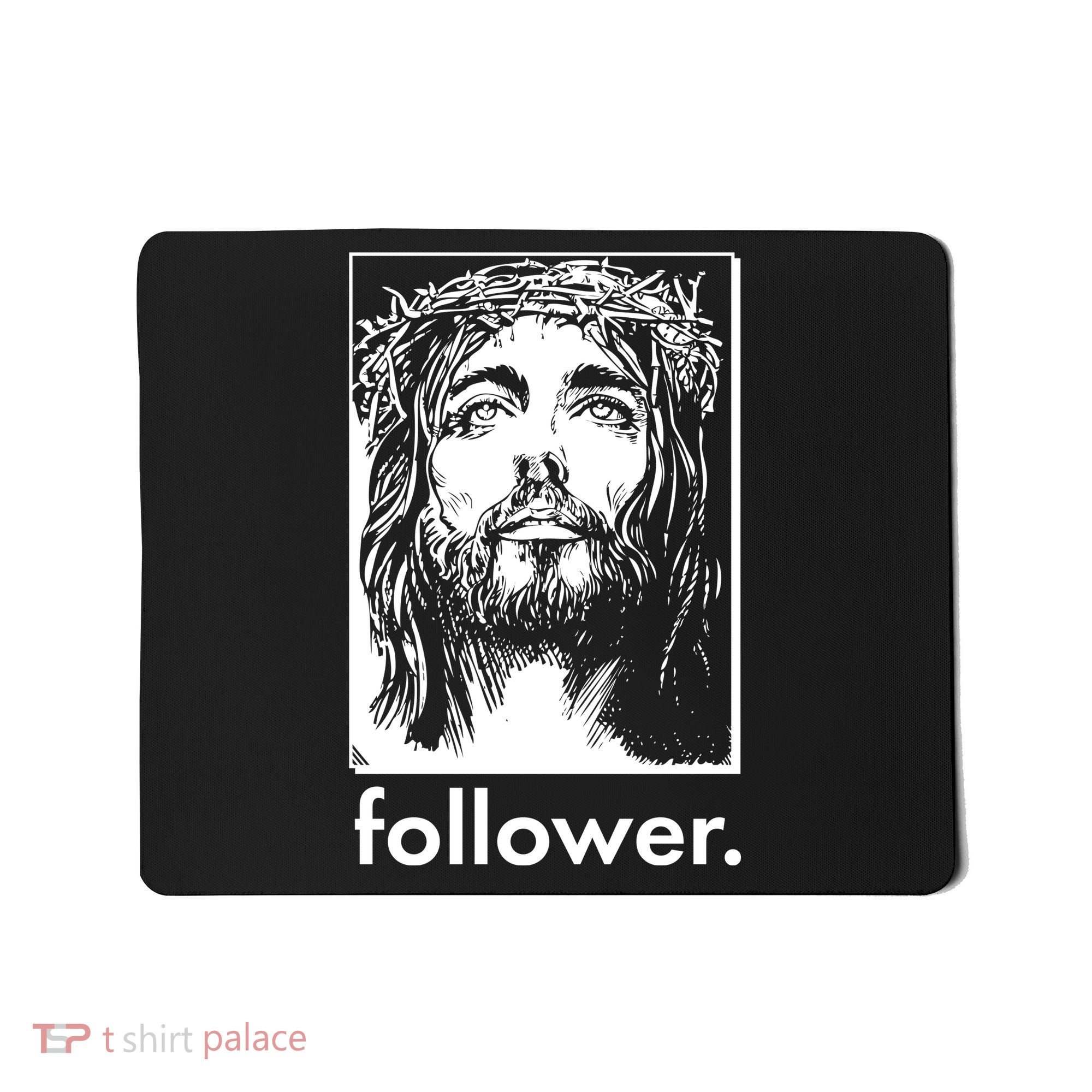Jesus Christ Portrait Follower Mousepad