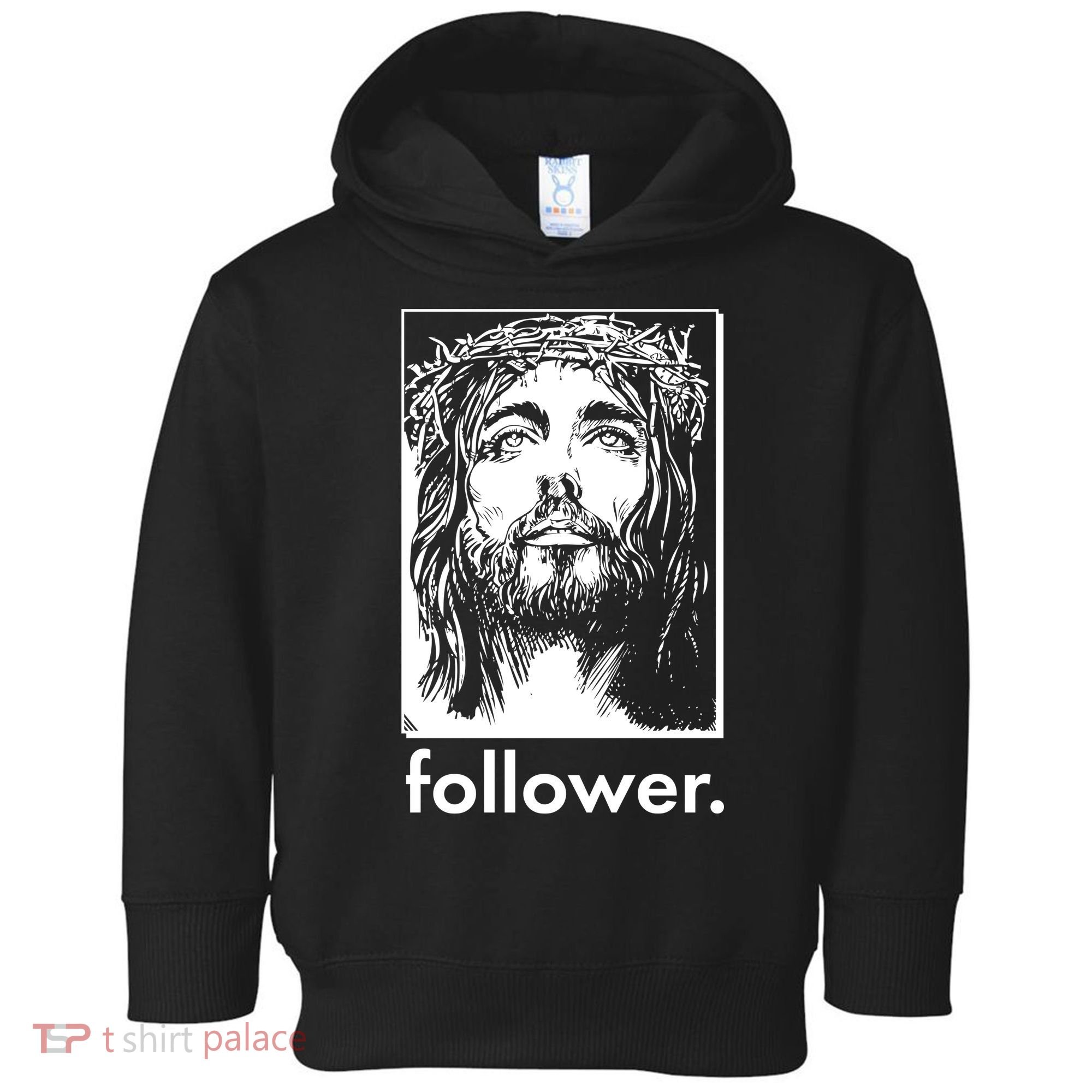 Jesus Christ Portrait Follower Toddler Hoodie