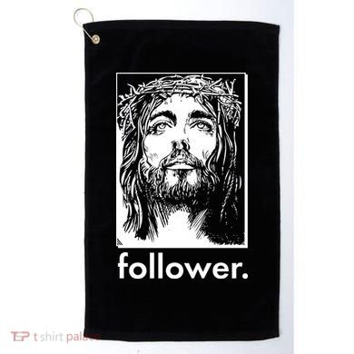 Jesus Christ Portrait Follower Golf Towel