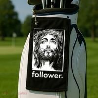 Jesus Christ Portrait Follower Golf Towel thumb 2